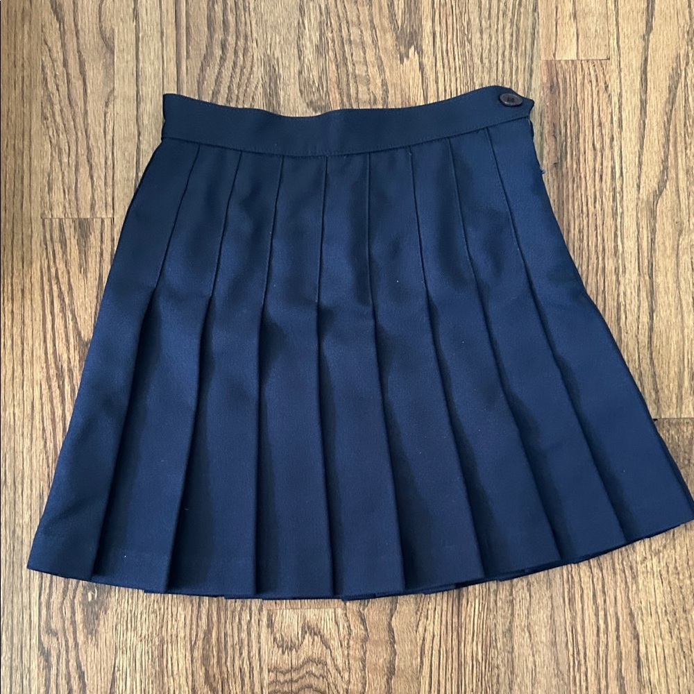 Los Angeles Apparels Navy  Pleated Women's Skirt